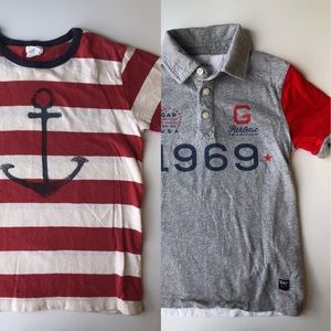 Crew Cuts & Gap Boys Short Sleeve Shirt Lot/Bundle